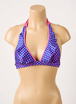 Sutien de costum de baie elasticitate top triunghiuri violet ANTIGEL femeie
