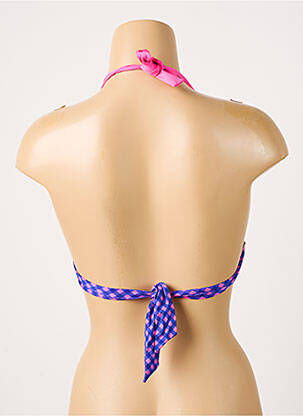 Sutien de costum de baie elasticitate top triunghiuri violet ANTIGEL femeie