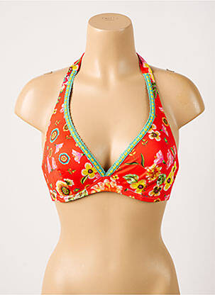 Sutien de costum de baie roșu ANTIGEL femeie