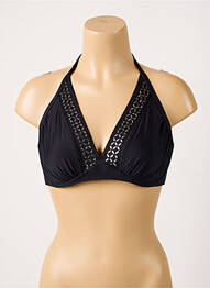 Sutien de costum de baie elasticitate sutien cupe întregi cu decolteu înalt negru ANTIGEL femme