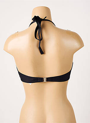 Sutien de costum de baie elasticitate sutien cupe întregi cu decolteu înalt negru ANTIGEL femeie