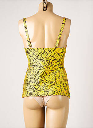 Sutien de costum de baie elasticitate top sutien modelat galben ANTIGEL femeie