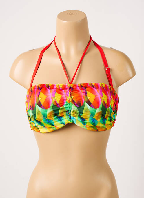 Sutien de costum de baie roșu ANTIGEL femeie