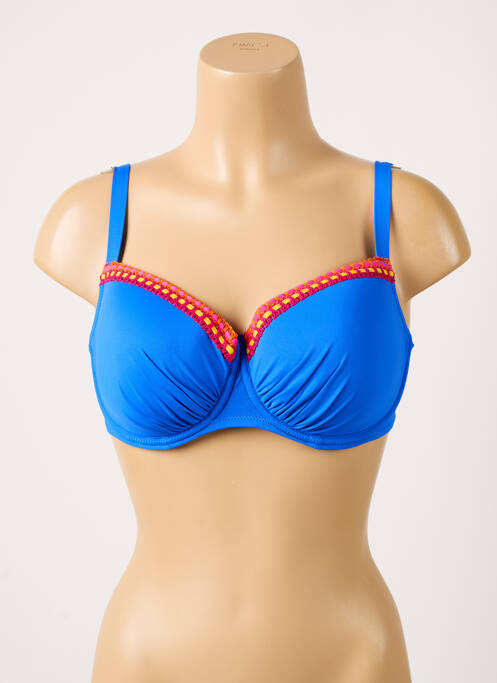 Sutien de costum de baie albastru ANTIGEL femeie