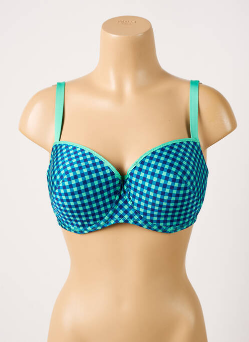 Sutien de costum de baie albastru ANTIGEL femeie