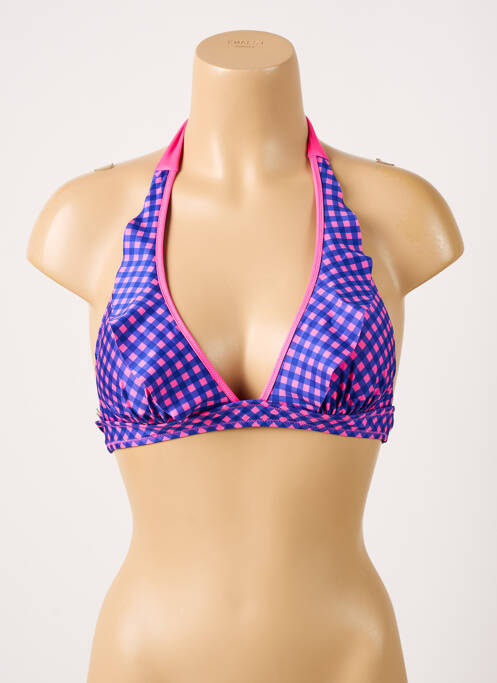Sutien de costum de baie elasticitate top triunghiuri violet ANTIGEL femme