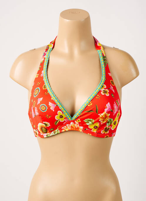 Sutien de costum de baie roșu ANTIGEL femeie