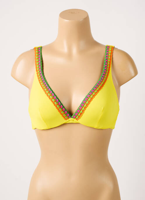 Sutien de costum de baie galben ANTIGEL femeie