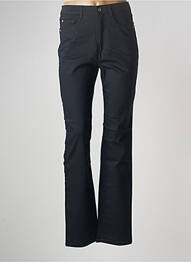 Pantalon chino țesătură poplin mărime normală albastru BRUNO SAINT HILAIRE femeie