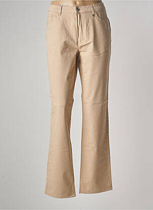 Pantalon drept bej BRUNO SAINT HILAIRE femeie