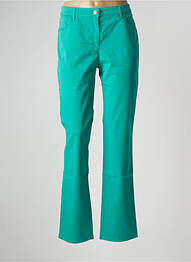 Pantalon drept elasticitate mărime normală verde COUTURIST femme