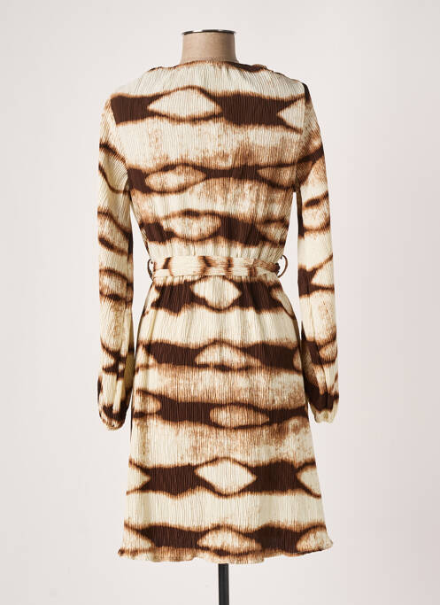 Rochie scurtă bej PAPILLONNE femeie