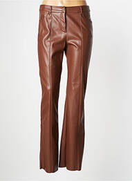 Pantalon drept talie cu cleme talie înaltă maro PENNYBLACK femeie