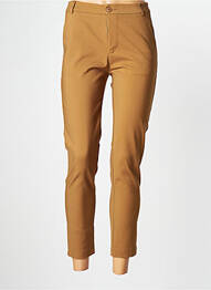 Pantalon 7/8 talie înaltă talie înaltă maro MARINA V femme