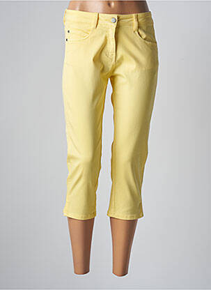 Pantalon trei sferturi galben GRIFFON femeie