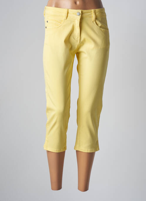 Pantalon trei sferturi galben GRIFFON femeie