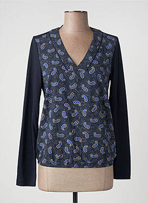 Top albastru SANDWICH femeie