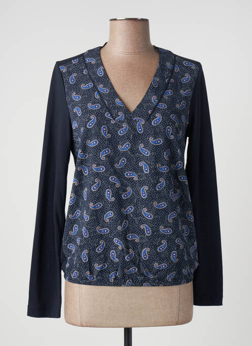 Top albastru SANDWICH femeie