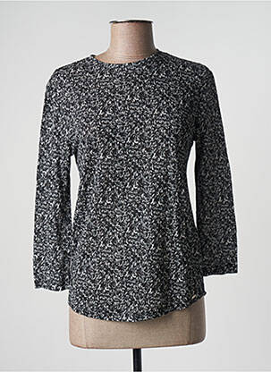 Top elasticitate mâneci lungi negru IKKS femeie