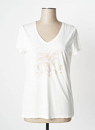 Top alb ONE STEP femeie