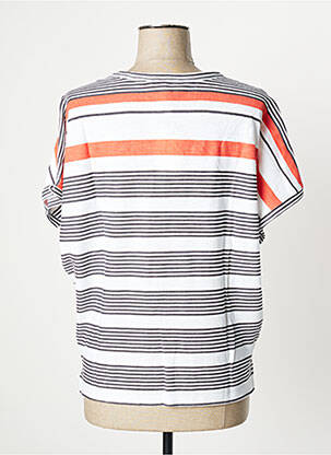Tricou croială dreaptă mâneci scurte alb SANDWICH femeie