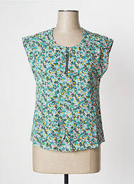 Top imprimeu fantezie mâneci scurte verde I.CODE (By IKKS) femme