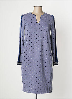 Rochie midi mâneci lungi mâneci lungi albastru SANDWICH femeie