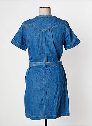Rochie scurtă mâneci scurte mâneci scurte albastru ONE STEP femeie