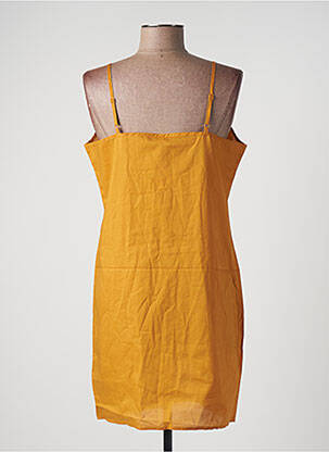Rochie scurtă fără mâneci fără mâneci galben I.CODE (By IKKS) femeie
