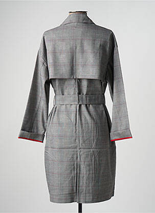 Trench țesătură poplin fără glugă gri I.CODE (By IKKS) femeie