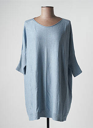 Pulover tunică albastru SANDWICH femeie