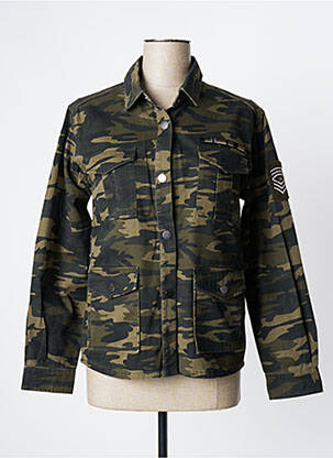 Jachetă de blugi verde IKKS femeie