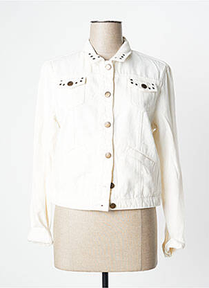 Jachetă de blugi bej ONE STEP femeie