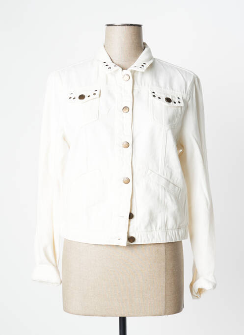 Jachetă de blugi bej ONE STEP femeie