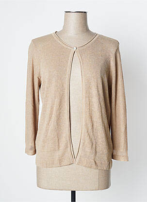 Vestă cu mâneci lungi bej SANDWICH femeie