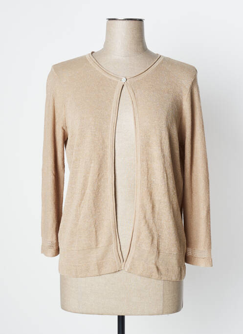 Vestă cu mâneci lungi bej SANDWICH femeie