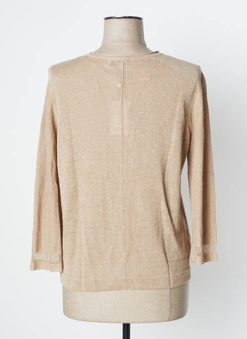 Vestă cu mâneci lungi bej SANDWICH femeie