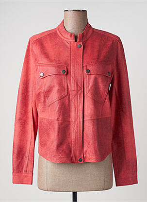 Geci din piele ecologică roșu SANDWICH femeie