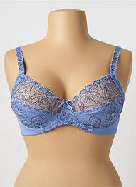 Sutien broderie sutien cupe întregi cu decolteu înalt albastru DAMART femme