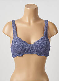 Sutien țesătură dantelă sutien cupe întregi cu decolteu înalt violet DAMART femme