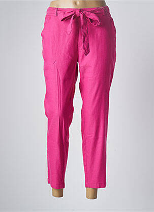 Pantalon 7/8 talie elastică mărime normală roz PARA MI femeie