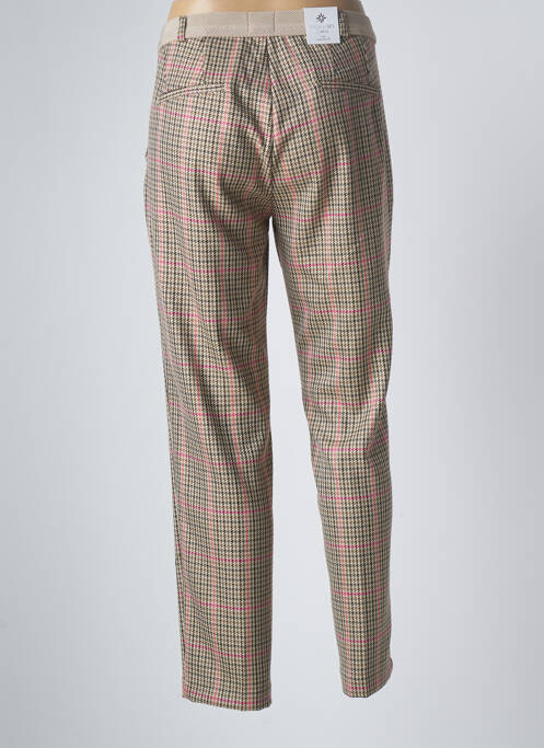 Pantalon chino închidere cu fermoar sub clapetă cu nasturi mărime normală bej PARA MI femme