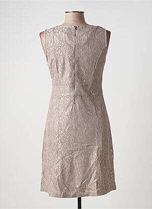 Rochie midi fără mâneci fără mâneci bej CREAM femeie
