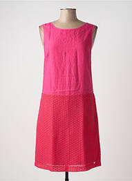 Rochie midi fără mâneci fără mâneci roz RIVIERES DE LUNE femeie