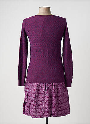 Rochie scurtă mâneci lungi mâneci lungi violet WHITE STUFF femeie