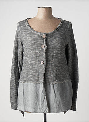 Vestă cu mâneci lungi gri LUUKAA femeie