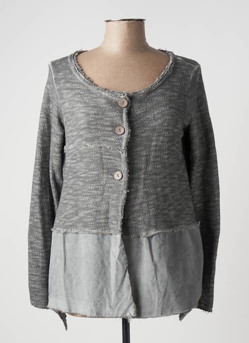 Vestă cu mâneci lungi gri LUUKAA femeie