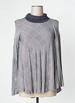 Pulover cu guler înalt negru LS femeie