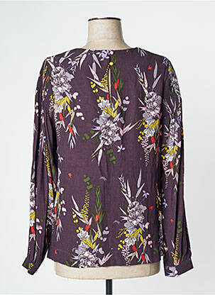 Bluză imprimeu floral mâneci lungi violet WHITE STUFF femeie