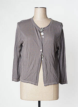 Vestă cu mâneci lungi gri CRISTINA GAVIOLI femeie